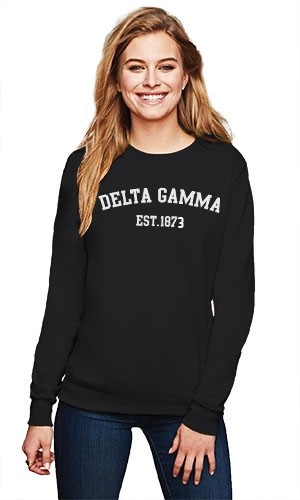 Delta gamma college crewneck sweater.