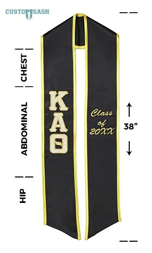 Custom Sash Kappa Alpha Theta Graduation Sash Stole Greek Graduation Stoles.